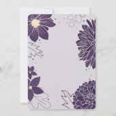 梅はっきりした植物女の子の誕生発表 案内状 (裏面)