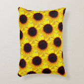 梅ひまわり黄色アクセント枕 アクセントクッション (正面(垂直))