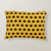 梅ひまわり黄色アクセント枕 アクセントクッション (裏面)