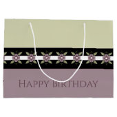 梅エレガントフローラ設計者とのデザイン ラージペーパーバッグ (裏面)