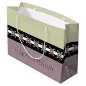 梅エレガントフローラ設計者とのデザイン ラージペーパーバッグ (裏面アングル)