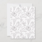 梅エレガント紫のリハ結婚ーサルディナー 招待状 (裏面)