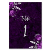 梅エレガント紫シルバーフローラ結婚ズ テーブルナンバー (裏面)