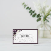 梅エレガント紫フローラお願いレシピ エンクロージャーカード (スタンド正面)