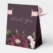 梅エレガント紫ブルゴーニュフローラ結婚ズ フェイバーボックス (裏面サイド)