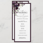 梅エレガント紫マウーブフローラ水彩 プログラム (正面/裏面)