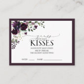 梅エレガント紫色の水彩ブライダルシャワーゲーム エンクロージャーカード (正面)