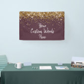 梅カスタム紫金ゴールド誕生会フォトブース 横断幕 (トレードショー)