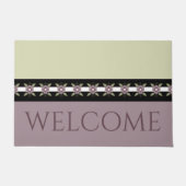 梅スタイリッシュ紫 ドアマット (正面)