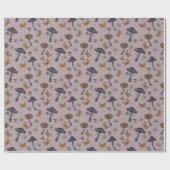 梅ストライプのハロウィーンと蝶 ラッピングペーパー (フラット)