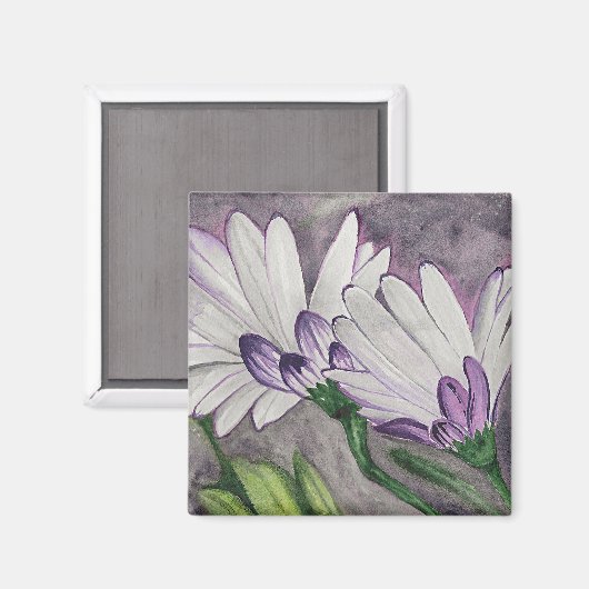 梅デイジー花 マグネット (正面/裏面)