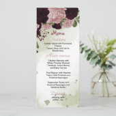 梅ピンクの花の緑結婚のメニュー メニュー (スタンド正面)