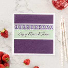 梅モダン紫パターン（の模様が）ある