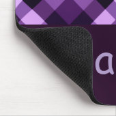 梅モダン紫プライド一文字マウスパッド マウスパッド (コーナー)