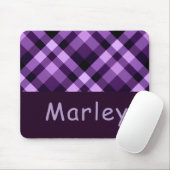 梅モダン紫プライド一文字マウスパッド マウスパッド (マウス)