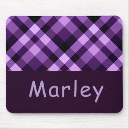 梅モダン紫プライド一文字マウスパッド マウスパッド