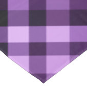 梅モダン紫色の格子模様の小さなテーブルクロス テーブルクロス (アングル)