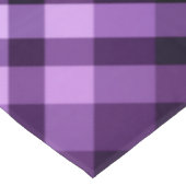 梅モダン紫色の格子模様ミディアムテーブルクロス テーブルクロス (アングル)