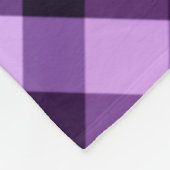 梅モダン紫色の格子状中フリースブランケット フリースブランケット (角)