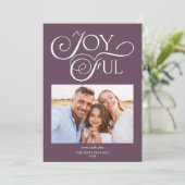 梅モダン紫色の模様うれしそうな休日の写真 シーズンカード (スタンド正面)