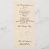 梅ヴィンテージラブツリーウェディングプログラム プログラム (裏面)