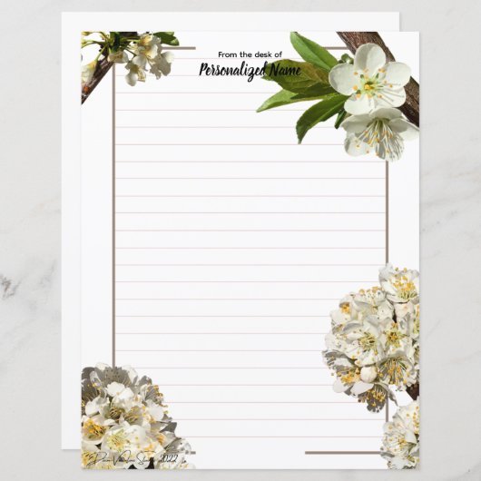 梅並木紙シート (正面/裏面)