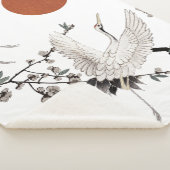 梅伝統的日本の鶴 シェルパブランケット (3/4)