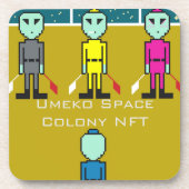 梅子宇宙コロニーNFTコースター コースター (正面)
