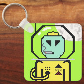 梅子宇宙コロニーNFT #8レインキーチェーン キーホルダー (正面)