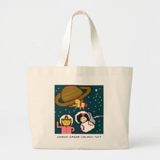 梅子、火星、木星のポチ。ラージトートバッグ ラージトートバッグ