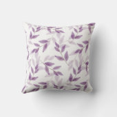 梅層水彩画葉型 クッション (裏面)