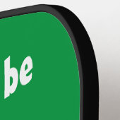 梅干しグリーン・ウォリアー ピックルボールラケット (左詳細)