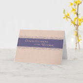 梅桃結婚色おめでとう カード (黄色い花)