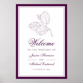 梅植物概要エレガントな結婚式へようこそ ポスター