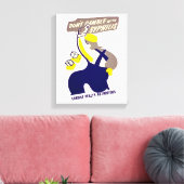 梅毒とギャンブルしない キャンバスプリント (インサイチュ (リビング))