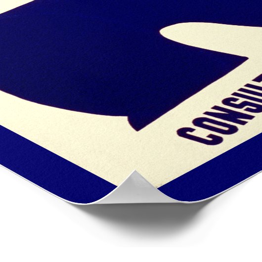 梅毒とギャンブルしない ポスター (角)