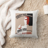 梅毒と淋病を根絶する クッション (ブランケット)