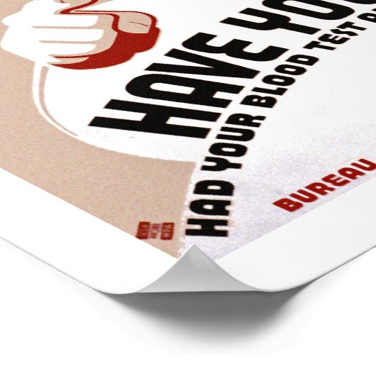 梅毒と淋病を根絶する ポスター (角)