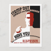 梅毒と淋病を根絶する ポストカード (正面)