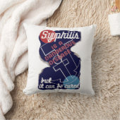 梅毒は危険な病だ クッション (ブランケット)