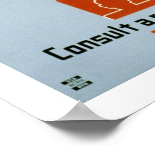 梅毒ストライク(白) ポスター (角)