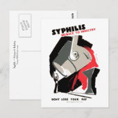 梅毒～業界への脅威 ポストカード (正面/裏面)