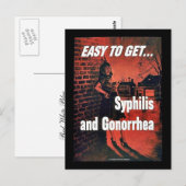 梅毒・淋病 ポストカード (正面/裏面)