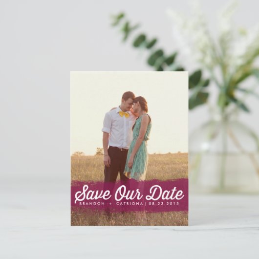 梅水カラスプラッシュ |日付はがきを保存 案内ポストカード (スタンド正面)