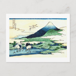梅沢、北斎梅沢、北斎、浮世絵から富士山を望む ポストカード
