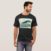 梅沢、北斎梅沢、北斎、浮世絵から富士山を望む Tシャツ (正面フル)