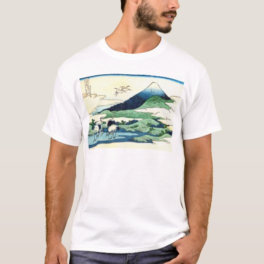 梅沢、Umezawa、Hokusai、Ukiyo-eからの北斎の眺め富士山 Tシャツ (正面)