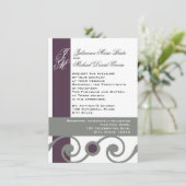 梅灰色巻 招待状 (スタンド正面)