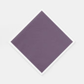 梅無地の暗紫色 スタンダードランチョンナプキン (角)