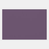梅無地の暗紫色 ラッピングペーパーシート (正面2)